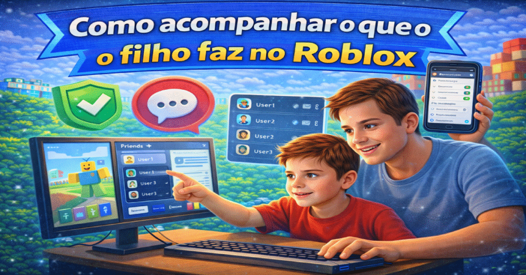 Como acompanhar o que o filho faz no Roblox