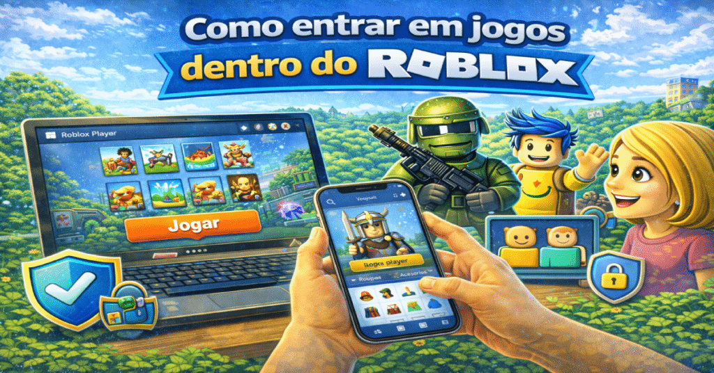 Como entrar em jogo dentro do Roblox