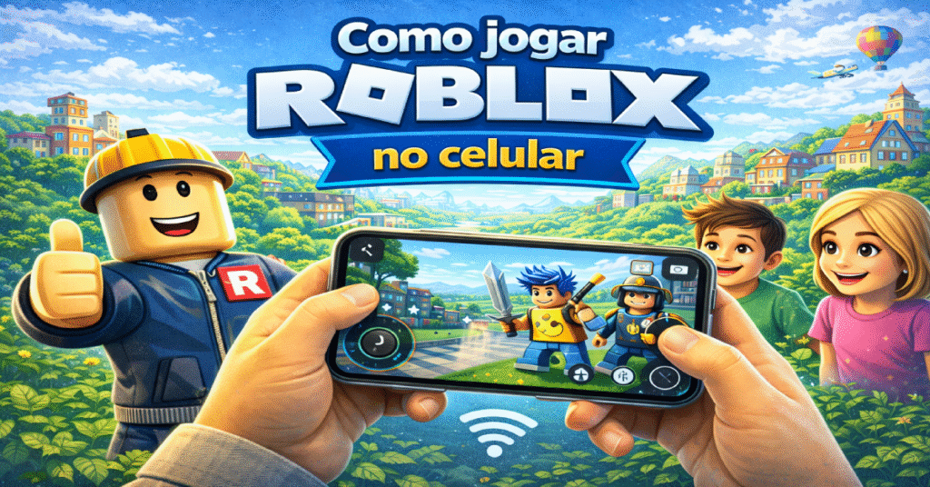 Como jogar roblox no celular