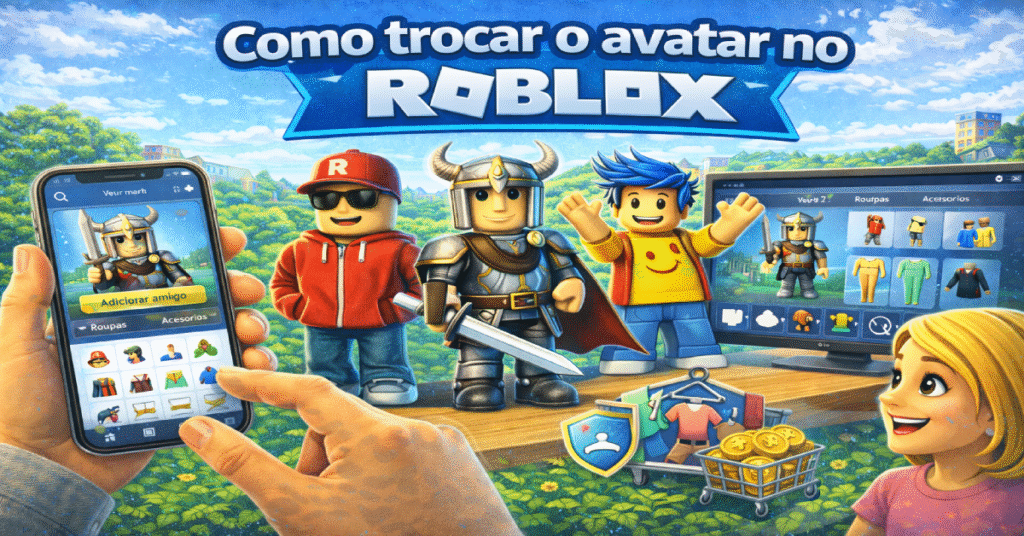 Como trocar o Avatar no Roblox
