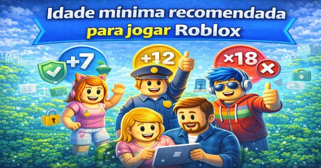 Idade mínima recomendada para jogar Roblox