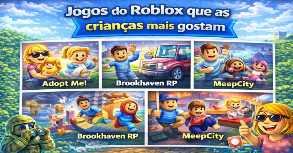 Jogos do Roblox que as crianças mais gostam