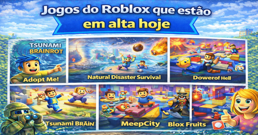 Jogos do Roblox que estão em alta hoje