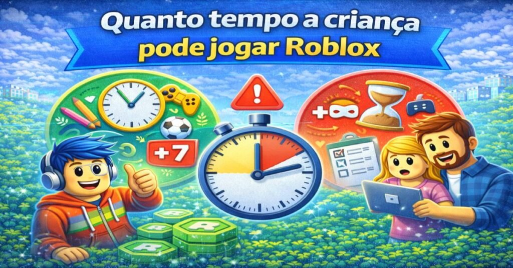 Quanto tempo a criança pode jogar Roblox