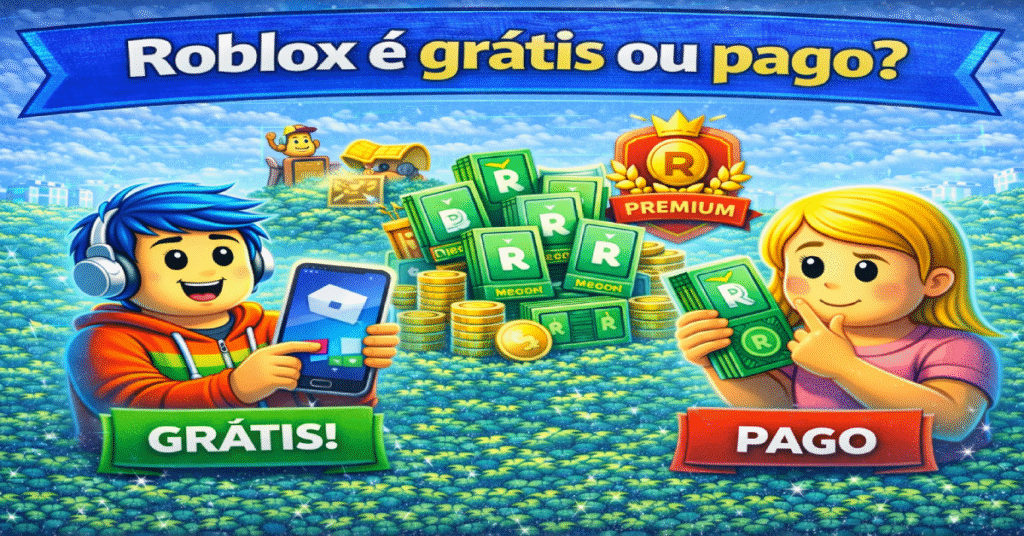 Roblox e Gratis ou Pago