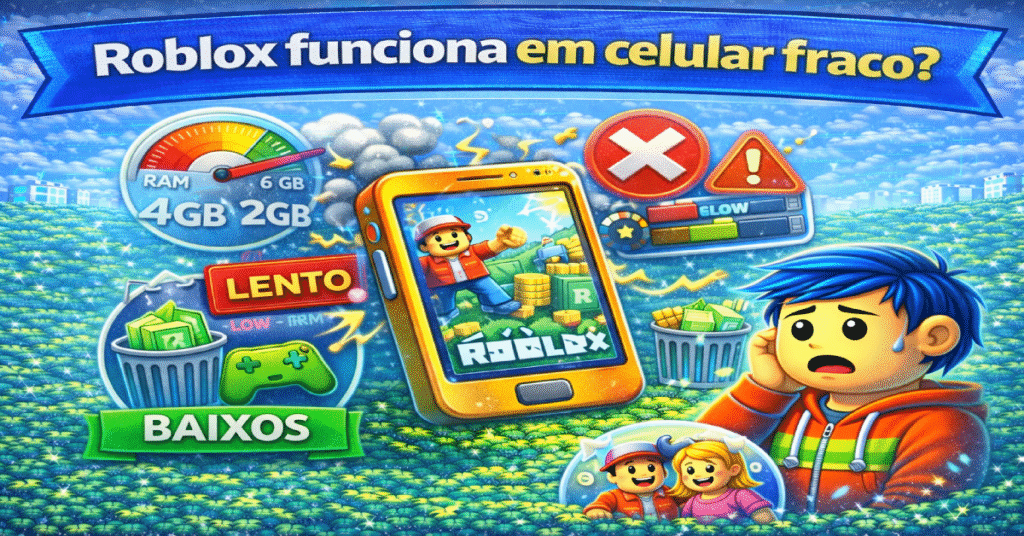 Roblox funciona em celular fraco_