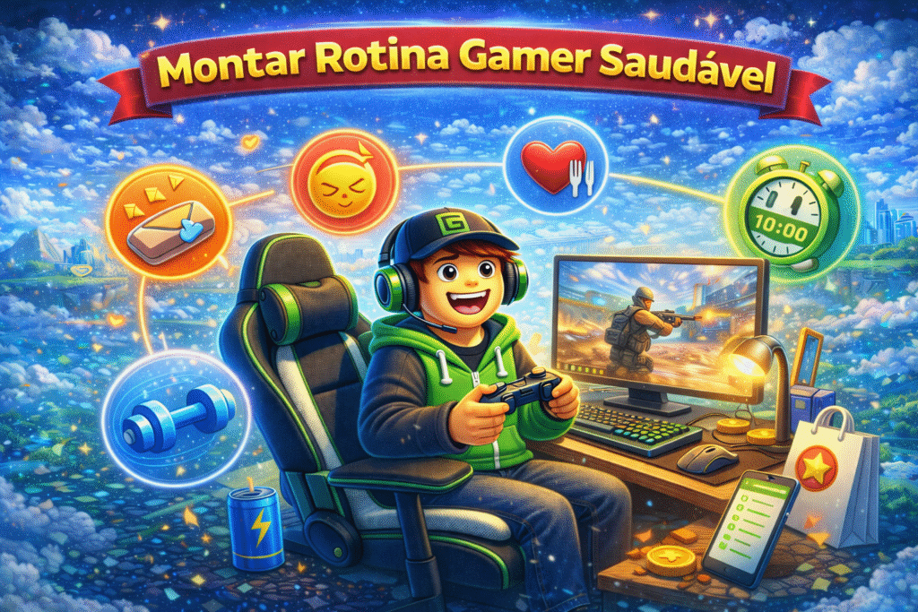 Como montar uma rotina gamer saudável