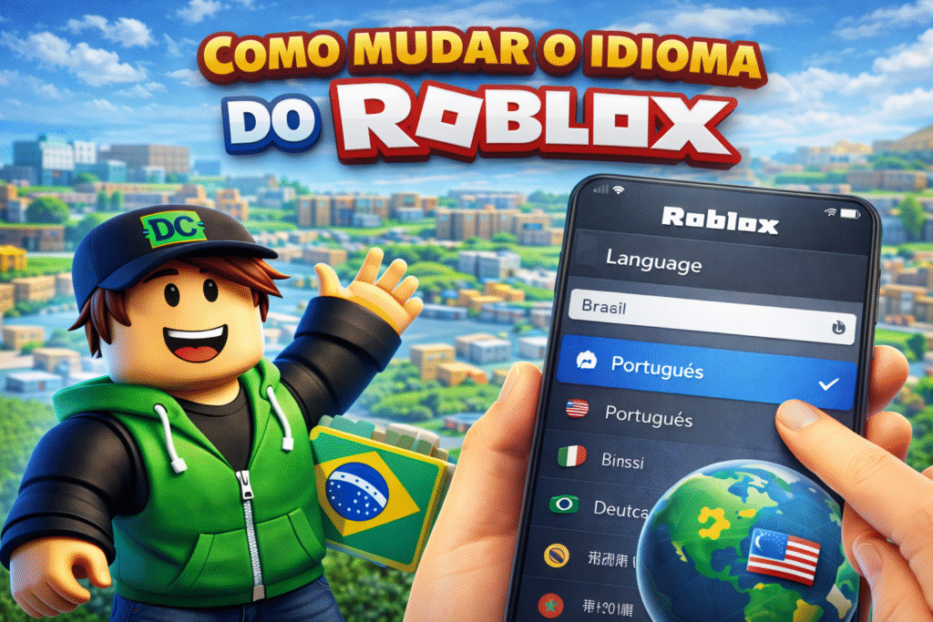 Como mudar o idioma do Roblox