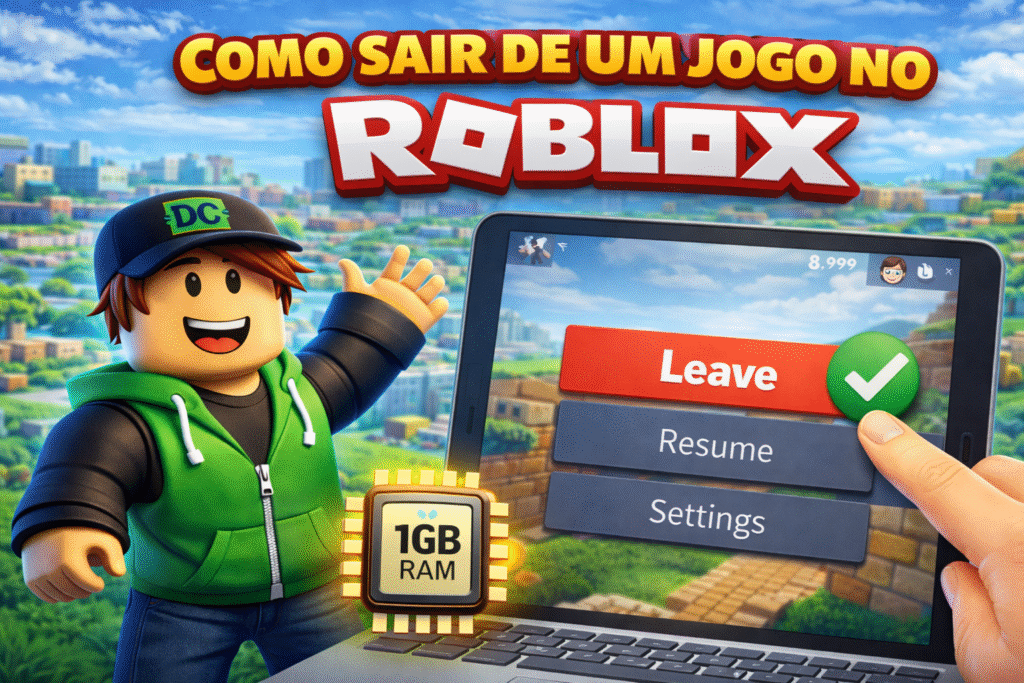 Como sair de um jogo no Roblox corretamente