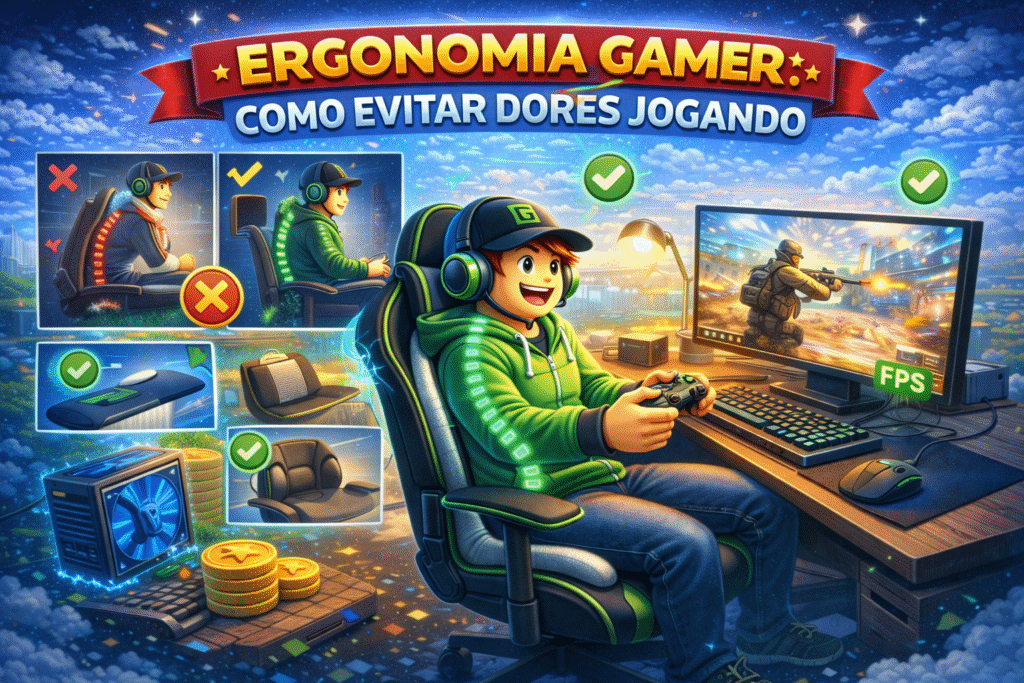Ergonomia gamer como evitar dores jogando