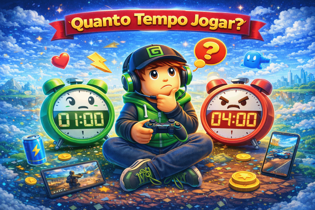Quanto tempo é saudável jogar por dia